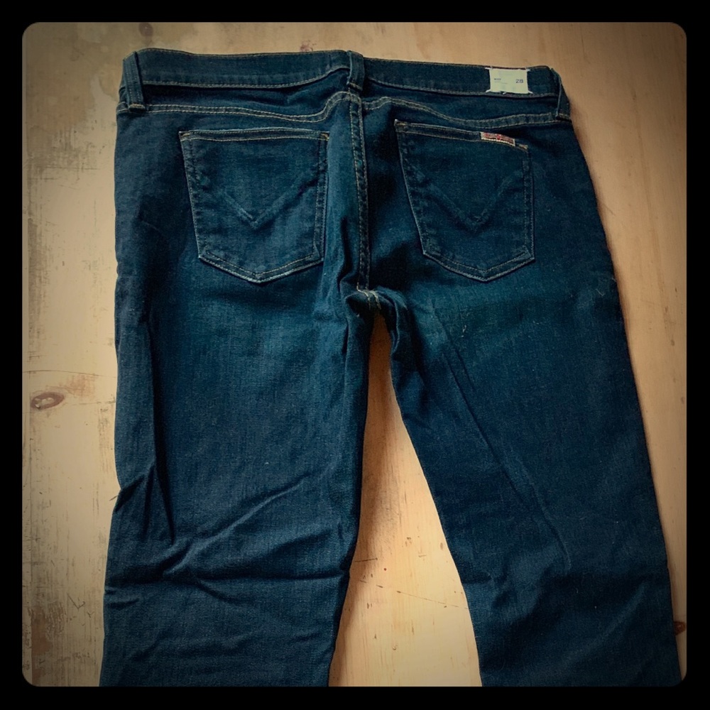 Hudson Dark Wash Straight Leg Jeans